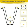 thumbnail image 3 of XZKING 2 Pack Trash Bag Holder Stand, Metal Leaf Bag Holder Stand Holds 30-45 Gallon Garbage Bags, Outdoor Portable Trash Bag Holder for Yard Garden, 3 of 7