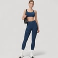 thumbnail image 2 of Women's Seamless High Waist Compression Leggings with Sculpting Back Detail and Stretch Knit Fabric - X Large, Navy, 2 of 7