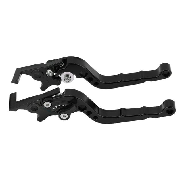 Poignée, Universelle 2pcs Moto Frein Levier Résistance à la Corrosion Résistant à l'Usure Durable pour Accessoires de Moto Noir, Bleu, Rouge