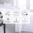 thumbnail image 4 of Kotton Culture Bed Sheets 4 Piece 100% Egyptian Cotton 600 TC Soft Crisp Cooling Cotton Luxury Hotel Sheets with 16" Inch Deep Pocket Snug Fit Sateen Weave(White,Full XL), 4 of 6