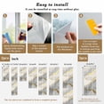 thumbnail image 6 of Marble Grey Window Privacy Film, Modern Gold Luxury Neutral Texture Static Cling UV Sun Blocking Heat Control Window Tint Day and Night, Non-Adhesive One Way Windows Privacy Cover 17.7''x78.7'', 6 of 7