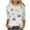 Zb4-Beige, variant on 3/4 Length Sleeve Womens Tops Casual Tshirt Plus Size Round Neck Cute Tunic Tops Basic Tees Floral Print Blouses Loose Fit Pullover