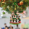 thumbnail image 2 of TIELUTT Christmas Tree Hanging Tree Shaped Gemstones And Beads for Jewelry Making Large Stained Glass Panels Craft Pearls on String Painted Stained Glass Window Table Decorations for Home, 2 of 4