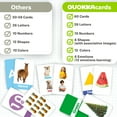 thumbnail image 3 of QUOKKA Learning Flash Cards for Toddlers Ages 2-4 - 60 Realistic Flashcards with Alphabet, Numbers, Colors & Animals, 3 of 6