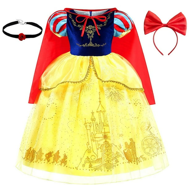 Vestido de princesa Blancanieves de Disney para niña, disfraz ix para niño, cosplay, vestido de baile zhangyuxiang unisex