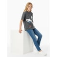thumbnail image 6 of The Powerpuff Girls x Hello Kitty and Friends Girl’s Boxy Mineral Washed Graphic Crewneck Tee with Short Sleeves, Sizes 4-16, 6 of 8