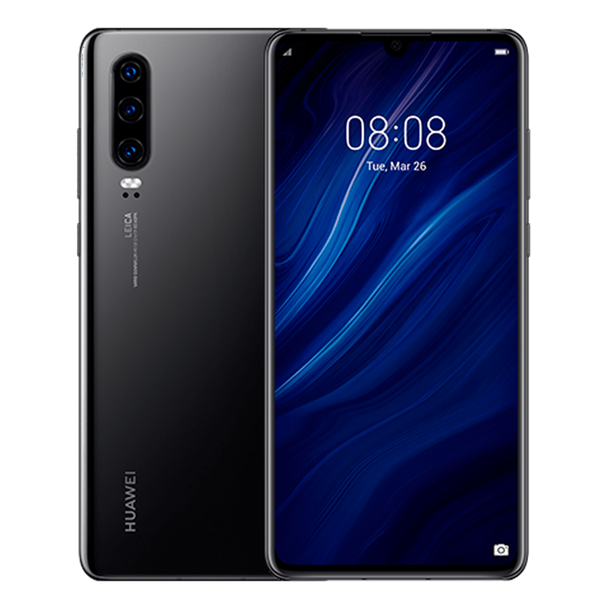 Huawei P30 ELE-L29 black simフリー Huawei P30 Unlocked - Black - Refurbished, Mint Condition