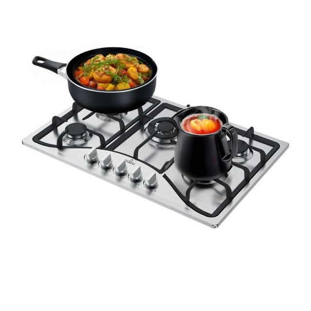 Parrilla A Gas 5 Quemadores Empotrable Naesi Acero Inoxidable AN115