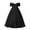 F-277Black, variant on Big Kids Girls Formal Dress Sleeveless Off Shoulder Solid Color Bow Design Floor Length Gown Dresses For Wedding Party,Beige,14-15 Years