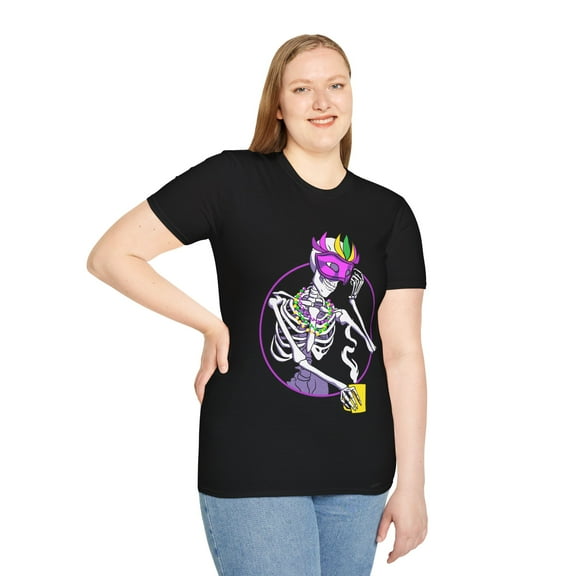 Coffee Lovers Skeleton Mardi Gras Celebration Novelty