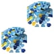 thumbnail image 3 of Cateissary Confeti de corazones de amor, adorno de boda, globo de lanzamiento, papel de relleno, decoraciones de ducha de boda, azul oscuro claro Azul oscuro claro + oro 2Conjunto, 3 of 6