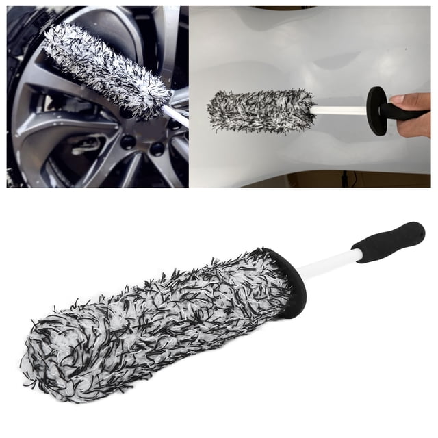 Car Wheel Tire Cleaning Brush Soft Long Reach for Exhaust Bumper Mudguard