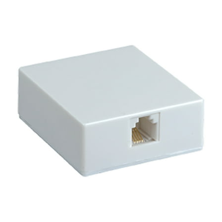 RCA TP265WHR Surface-Mount Baseboard Phone Jack, TP265WHR