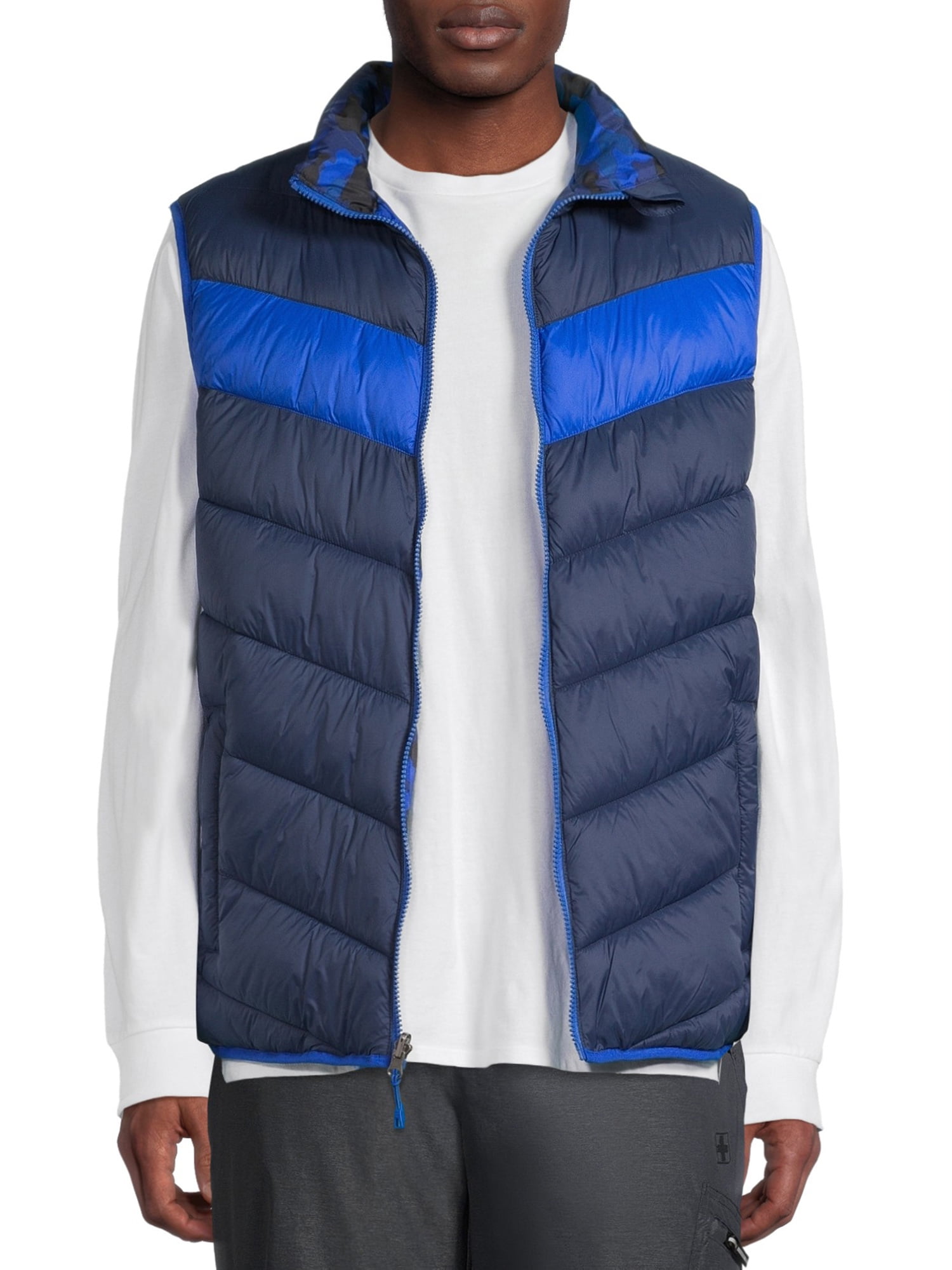 SwissTech Men's Reversible Puffer Vest, Up to Size 3XL - Walmart.com