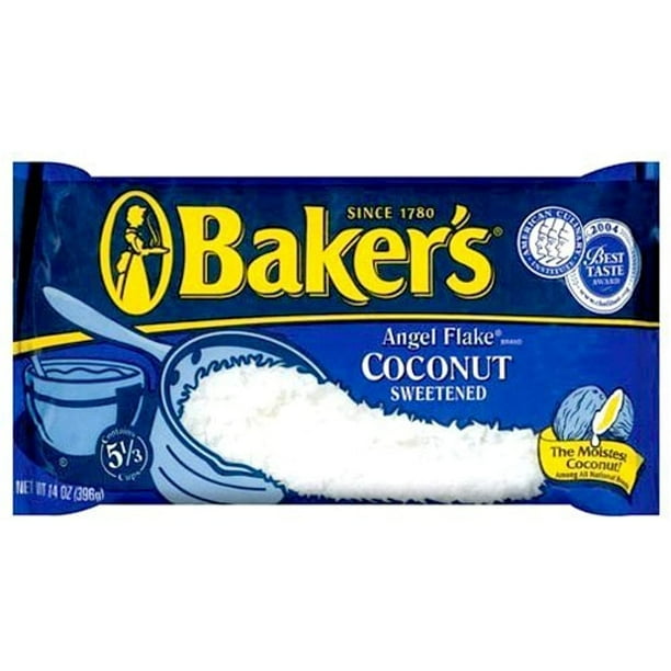 Bakers Angel Flake Sweetened Coconut 14 Oz (Pack Of 3 Multipack