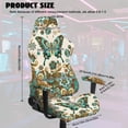 thumbnail image 2 of Whosucclay Boho Mandala Floral Butterfly Print Gaming Chair Covers with Armrest Covers Office Computer Game Chair Slipcovers Universal Chairs Cover for Reclining Racing Gaming Chairs, 2 of 8