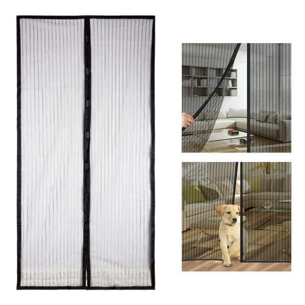 Screen Door for Single Door, Heavy Duty White Mesh Screen Door