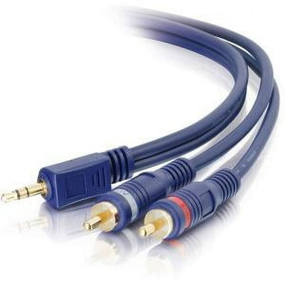 C2G Velocity One 3.5mm Stereo Male to Two RCA Stereo Male Y-Cable - audio cable - 25 ft