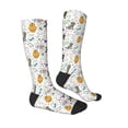 thumbnail image 3 of Picia Women Crew Soft Moisture-wicking Socks Colorful Poodle Dog Pattern Design Cotton Socks, One Size fit All, 3 of 9