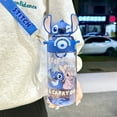 thumbnail image 3 of 650ml Kawaii Stitch Space Cup with Straw - Portable Shoulder Strap Water Bottle for Kids, Boys & Girls, 3 of 3