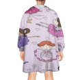 thumbnail image 2 of Ballet Princess Pattern Wearable Oversized Blanket,Wearable Blanket Hoodie for Adults,Cozy Hooded Blankets with Super Pockets,Super Warm Fuzzy Pullover for Women & Men, 2 of 6