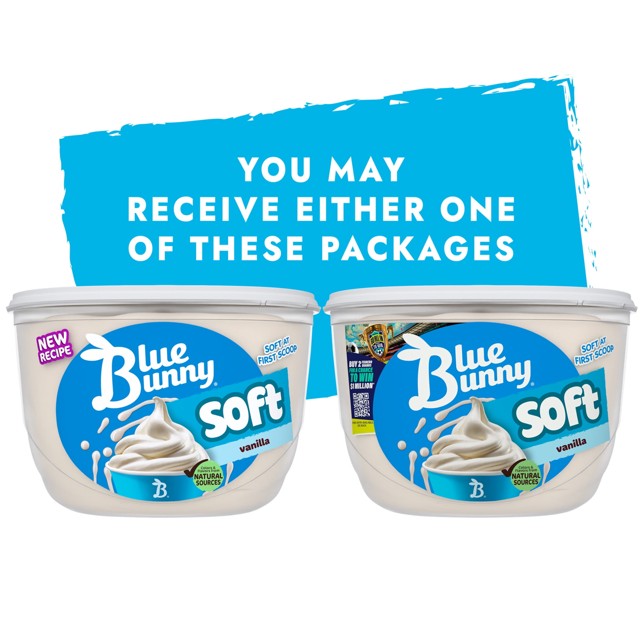 Blue Bunny Soft Vanilla Flavored Frozen Dairy Dessert, 46 fl oz
