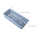 thumbnail image 2 of WRITWAA Caja Para Escurrir De Cocina Azul Organizador De Cubiertos Con Drenaje Para Almacenamiento, 2 of 8