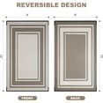 thumbnail image 5 of Outdoor Plastic Waterproof Rug 9'x 12' for Patio, Porch, Deck, Backyard, Balcony, Reversible, Geometric, 5 of 7