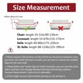 thumbnail image 3 of Housse de Canapé Extensible en Spandex 2024 3 Places Imprimé Marron, 3 of 6