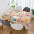 thumbnail image 5 of BZSMCE Square Tablecloth Rainbow Dream Pattern Tableclothes, 5 of 9
