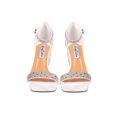 thumbnail image 2 of Lady Couture KLOE Rhinestone Wedge Heel Sandal, White, 9, 2 of 5