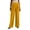 Yellow#018, variant on Dweltoz Wide Leg Corduroy Pants Women 2025 Trendy Elastic Waist Straight Leg Pant Stretchy Comfy Loose Trousers with Pockets,Mint Green S