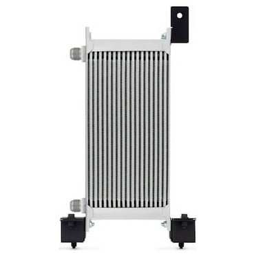 Mishimoto MMOC-WRA-07T Oil Cooler Kit Thermostatic Compatible With Jeep Wrangler JK 2007-2017 Silver