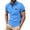 Blue, variant on ZCFZJW Golf Shirts for Men Short Sleeve Regular Fit Moisture Wicking Performance Casual Summer Striped Print Mens Polo Shirts with Pockets Dark Gray L