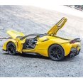 thumbnail image 3 of Modelo de coche Ferrari SF90 Stradale 1:32 Metal fundido a presión amarillo, 3 of 4