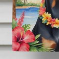 thumbnail image 4 of Doberman Pinscher Luau House Flag, 4 of 7