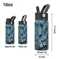 thumbnail image 3 of BJPKPK Insulated Water Bottles with Straw Lid, 18oz Stainless Steel Metal Water Bottle, Cold & Hot Water Bottle with 3 Lids, Leak Proof BPA Free Travel Cup, Wide Mouth Flasks, Thermos-Ocean, 3 of 7