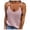 Pink, variant on Tank Tops For Women O-Neck Sleeveless Pure Colour Camisole Knitting Vest Tops Regular Fit Purple Top