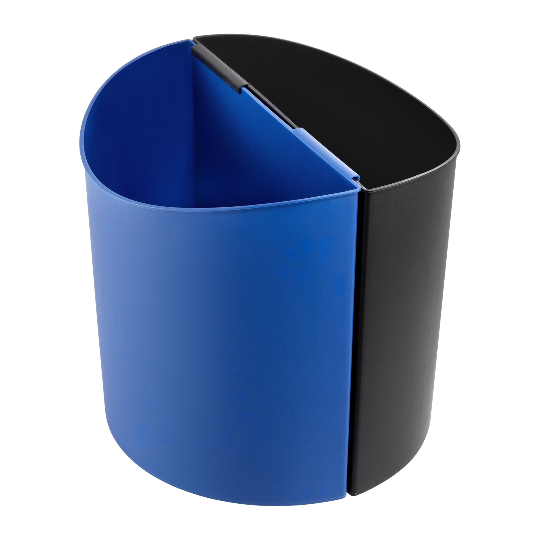 Lot Of 30 Desk Side Recycling 7 Gallon Capacity Receptacle Lg Dual Bin Trash Can 9928bb
