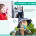 thumbnail image 4 of Walkie Talkies Obuby de 3 a 12 años para niños con un alcance de 3 km, paquete de 3, 4 of 7