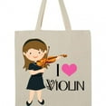 thumbnail image 4 of Inktastic Girls I Heart Violin Tote Bag, 4 of 5