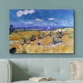 thumbnail image 2 of wall26 Canvas Print Wall Art Wheat Field with Reaper by Master Artist Vincent Van Gogh Nature Wilderness Illustrations Fine Art Relax/Calm Multicolor for Living Room, Bedroom, Office - 24"x36&qu, 2 of 5