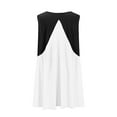 thumbnail image 7 of BangWanChi Boho Dresses for Women 2026 Women Casual Loose Patchwork Color Pleated Sleeveeless V-Neck Dress with Pocket, 7 of 7