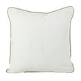 thumbnail image 2 of Saro Lifestyle 6494.W18S 18 in. Square Metallic Christmas Tree Design Cotton Poly Filled Throw Pillow, White, 2 of 5