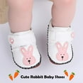 thumbnail image 2 of Baby Boys Girls Walking Shoes Hard Bottom Non Slip PU Leather Outdoor Sneaker Infant Carton Slipper Toddler First Walker Crib Shoes(3-18 Months), 2 of 6