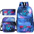 thumbnail image 2 of 3pcs/set Mr Beast Backpack Shoulder Bag Pencil Case Boys Girls Back to School Bookbags Children Rucksack Travel Knapsack Mochila, 2 of 4