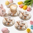 thumbnail image 4 of Cebalnir Easter Theme Wooden Scalding Household Dining Table Coffee Cup Tea Cup Mat, for Home Party Wedding Holiday Spring Summer Decoration, 4 of 6