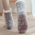 thumbnail image 5 of Aueoeo Womens Fuzzy Socks Cute Warm Winter Knitted Cozy Socks for Girls Valentines Gifts, 5 of 5
