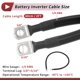 thumbnail image 3 of Unique Bargains 1 Pc Cable Inversor de Batería Cable de Batería 3/8" 5/16" Lug 1/0 AWG Gauge 2FT Negro Cobre Estañado, 3 of 7