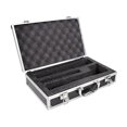 thumbnail image 1 of FashionCha Étui de Rangement pour Microphone Sans Fil, Boîte de Protection, Portable, Coque Rigide Antichoc Étanche en Aluminium, Boîte à Instruments Noire, 1 of 8